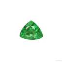 Garnet var. Tsavorite (rough and cut set) - image 2