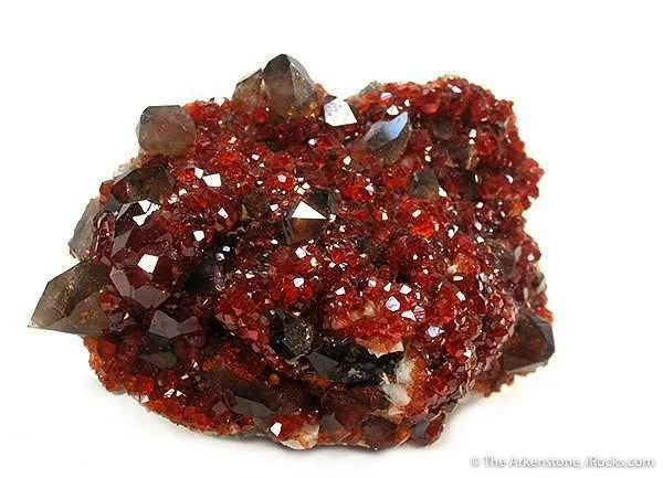 Garnet With Smoky Quartz (Illustrated) image