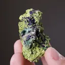 Gartrellite with Azurite and Malachite - image 2