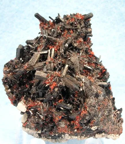Gaudefroyite, Andradite, Baryte image