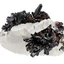 Gaudefroyite on Baryte - image 1