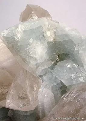 Gem Albite Crystals on Quartz - image 2
