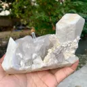 Gem Blue Aquamarine on Quartz and Feldspar from Pakistan - image 3