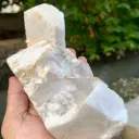 Gem Blue Aquamarine on Quartz and Feldspar from Pakistan - image 6