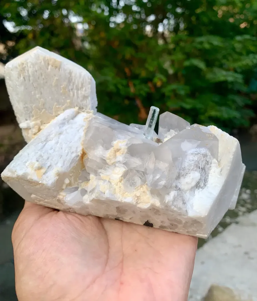 Gem Blue Aquamarine on Quartz and Feldspar from Pakistan - image 8