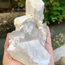 Gem Blue Aquamarine on Quartz and Feldspar from Pakistan - image 9