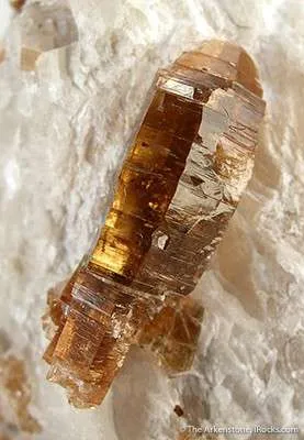 Gem Mica Var. Phlogopite in Marble image