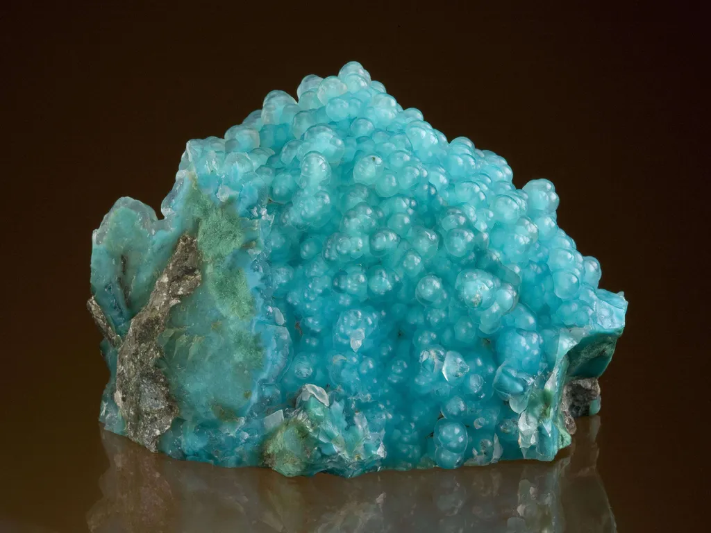 Gem Silica - Chalcedony on Chrysocolla image