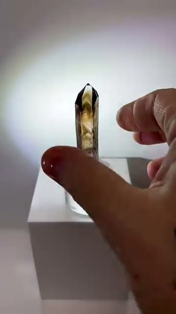 Gem Smoky/Amethyst w custom stand (available) image