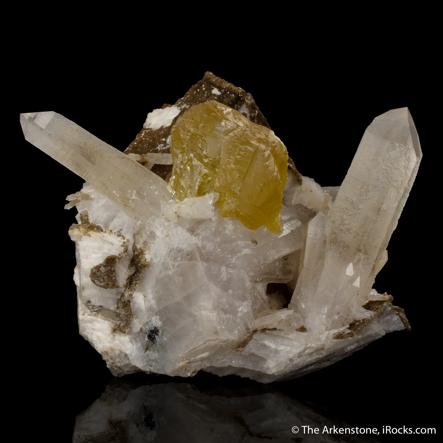 Gem Sphalerite and Quartz with Calcite - image 5
