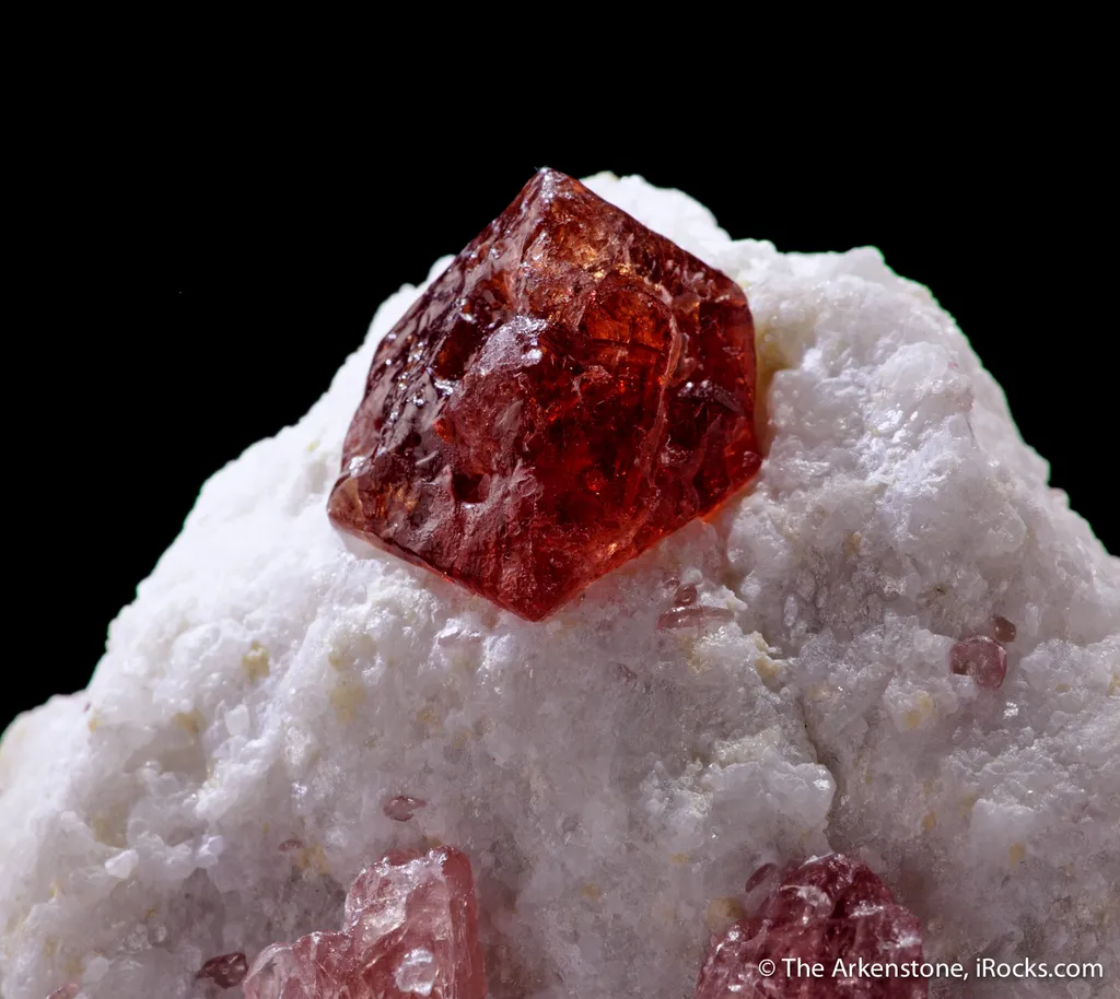 Gem Spinel on marble image