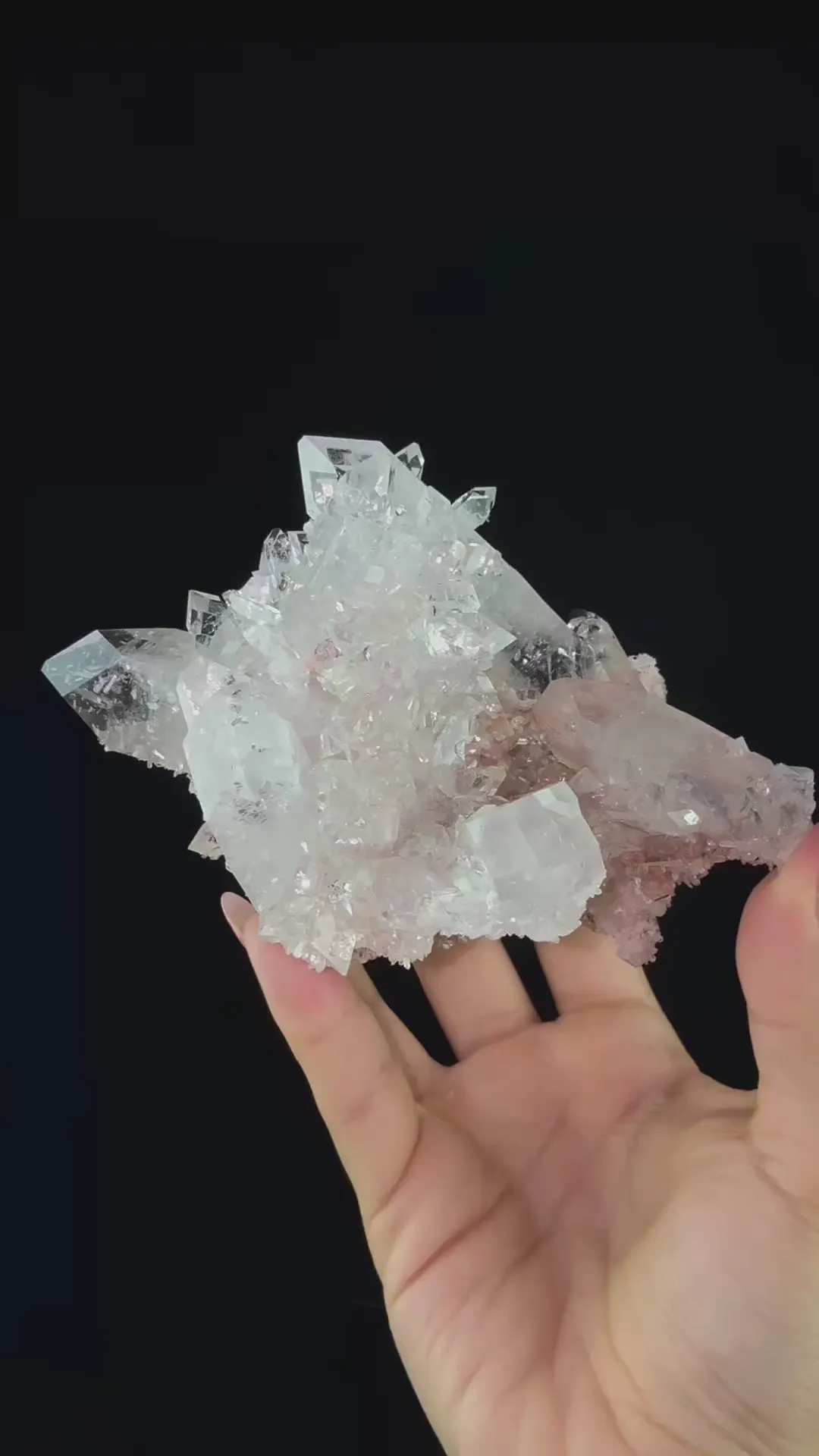 Gemmy Apophyllite and Chalcedony | High Quality Mineral | Indian Mineral | Superb Minerals | Fine Minerals | Collectors Piece - image 9