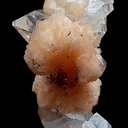 Gemmy Apophyllite Terminated Stalactite with Stilbite Natural Mineral Specimen (Repaired) - image 2