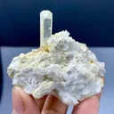 Gemmy Blue Aquamarine on Albite from Shigar valley Pakistan - image 7