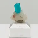 Gemmy Brazilian Paraiba Tourmaline in Quartz - image 2