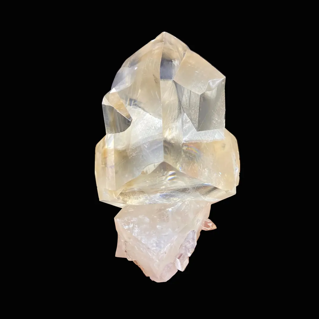 Gemmy Calcite Crystal – 360° Artistically Terminated Natural Mineral Specimen from Jalgaon, India DK96 image