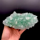 Gemmy Green Apophyllite Crystals on Heulandite Matrix | Rare Indian Zeolite Specimen from Ahmednagar DK119 - image 2