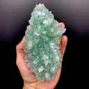 Gemmy Green Apophyllite Crystals on Heulandite Matrix | Rare Indian Zeolite Specimen from Ahmednagar DK119 - image 1