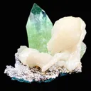 Gemmy Green Apophyllite with Stilbite in Chalcedony | Jalgaon India Rare Mineral Specimen DK85 - image 3