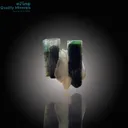 Gemmy Green Tourmaline Paired with Quartz - image 1