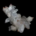 Gemmy Pointed Apophyllite with Stilbite Barbellate Formation - image 2