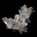 Gemmy Pointed Apophyllite with Stilbite Barbellate Formation - image 5