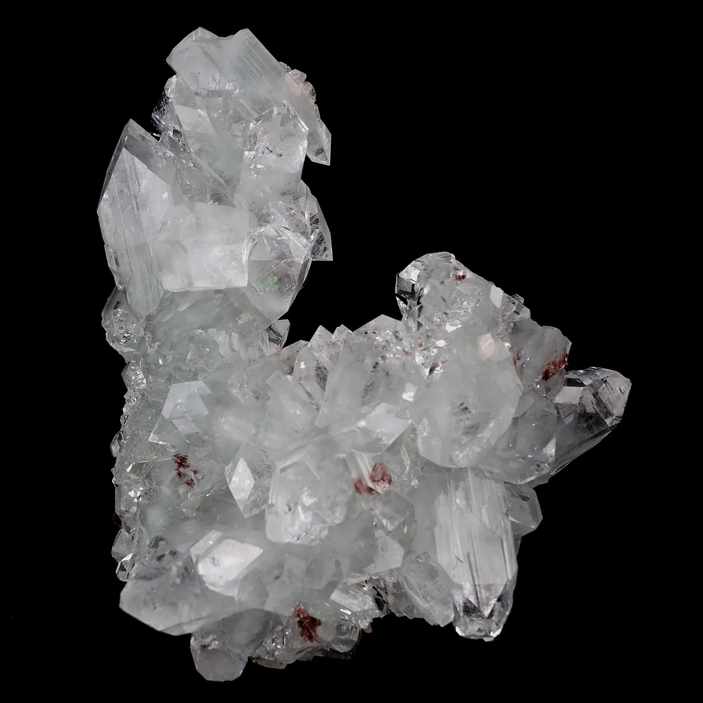 Gemmy Terminated Apophyllite Cluster Natural Mineral Specimen image