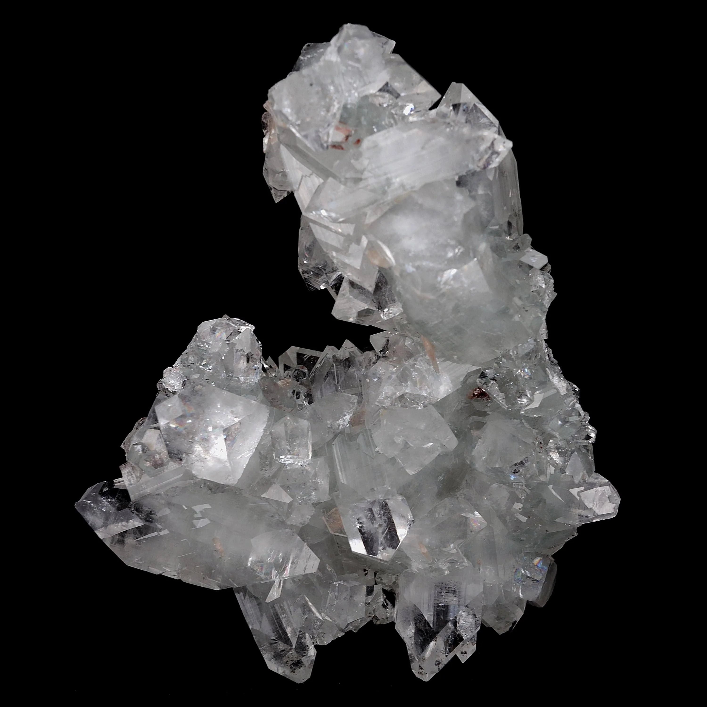 Gemmy Terminated Apophyllite Cluster Natural Mineral Specimen - image 5