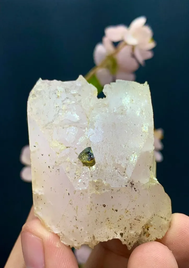 Gemmy Water-Clear Morganite with Tourmaline Crystal - Afghanistan - image 4