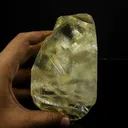 Gemmy Yellow Calcite Crystal on Indian Zeolite Matrix – Rare Jalgaon, India Natural Mineral Specimen - image 4
