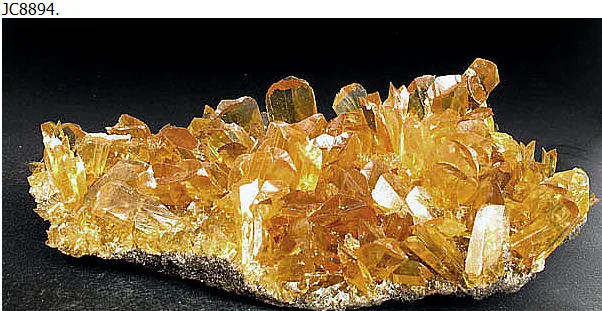 Gemmy Yellow Selenite crystal grouping - image 1