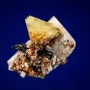 Genthelvite, Aegirine and Rhodochrosite on Microcline - image 1
