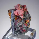 GETCHELLITE with Orpiment on Stibnite - image 2