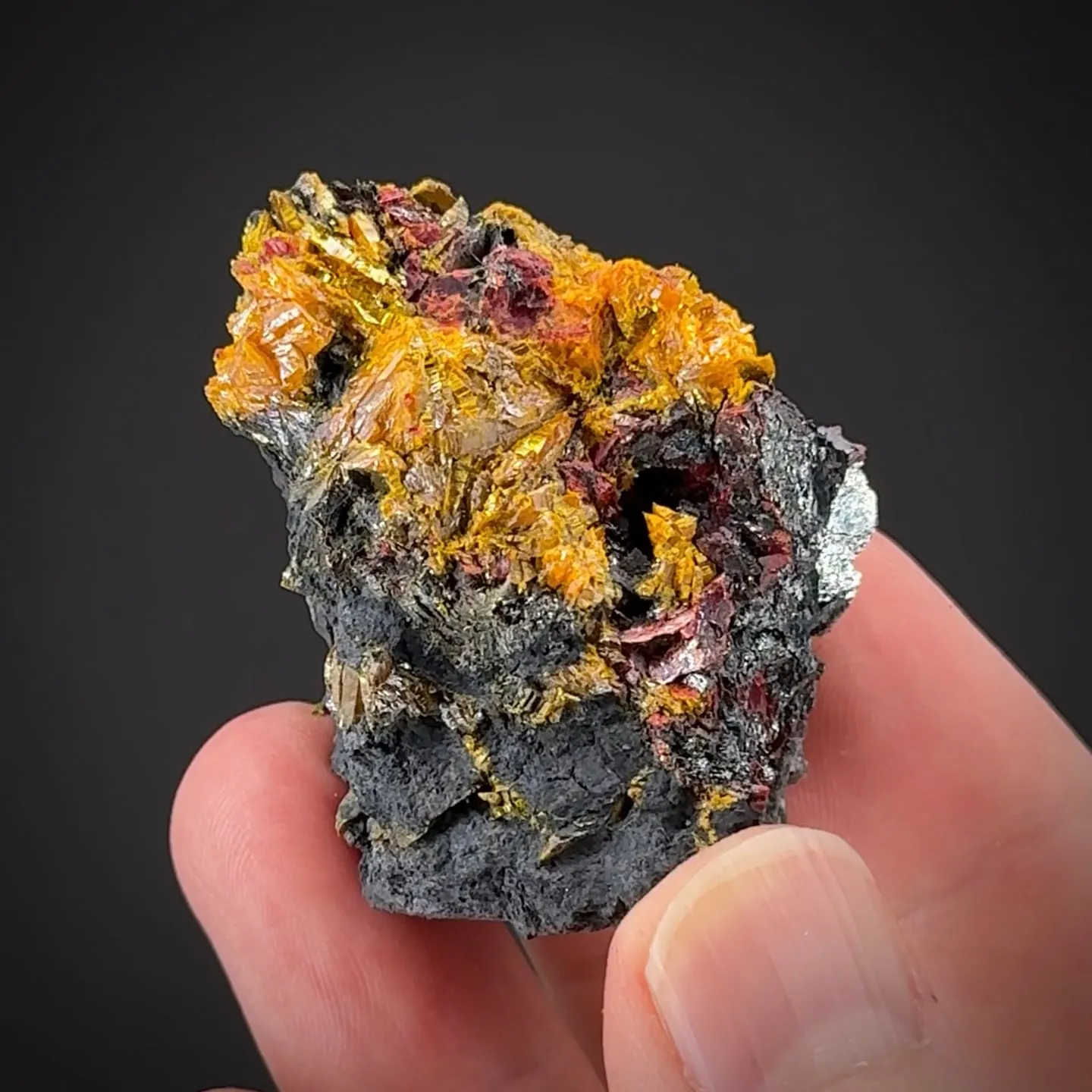 Getchellite with Realgar and Orpiment (Type Locality) - image 2