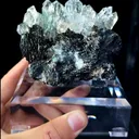 Ghost Crystal Cluster and Pure Iron Ore Symbiosis comes from Guangdong,China 85*60*60MM - image 2