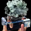 Ghost Crystal Cluster and Pure Iron Ore Symbiosis comes from Guangdong,China 85*60*60MM - image 3