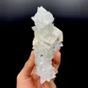 Glittering Calcite on Ultra Sparkling Apophyllite Crystal Specimen | Jalgaon, India DK101 - image 4