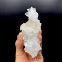 Glittering Calcite on Ultra Sparkling Apophyllite Crystal Specimen | Jalgaon, India DK101 - image 6