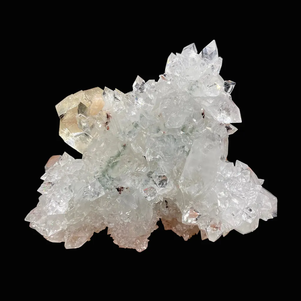 Glittering Calcite on Ultra Sparkling Apophyllite Crystal Specimen | Jalgaon, India DK101 - image 2