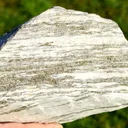 Gneiss & Pyrite 7650 grams - Crodo gneiss quarries, Verbano-Cusio-Ossola Province, Piedmont, Italy - image 1