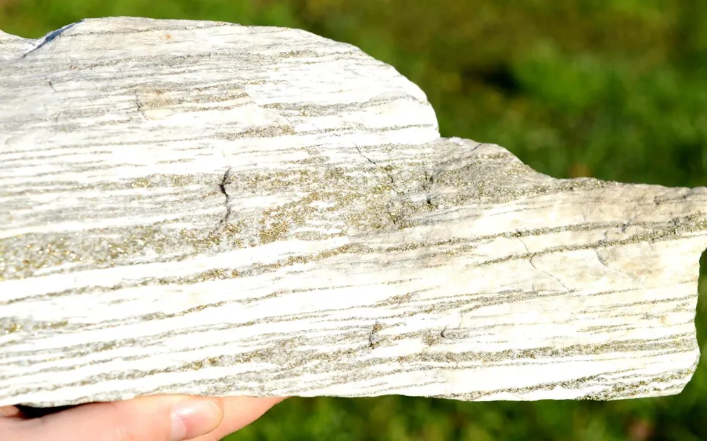 Gneiss & Pyrite 7650 grams - Crodo gneiss quarries, Verbano-Cusio-Ossola Province, Piedmont, Italy - image 3