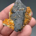 Goethite after Helvite with Spessartine - image 2