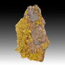 Goethite after Pyrite with Calcite - image 1