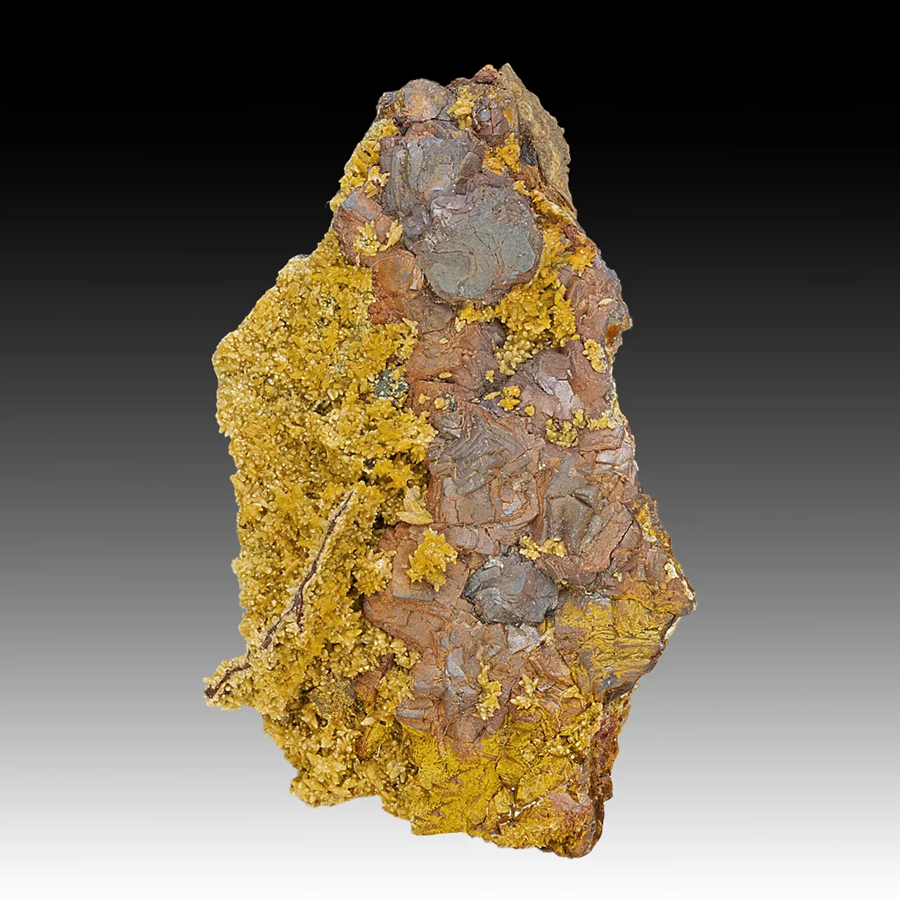Goethite after Pyrite with Calcite - image 1