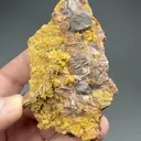 Goethite after Pyrite with Calcite - image 2