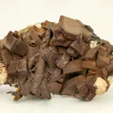 Goethite coating Cerussite after Anglesite - image 1
