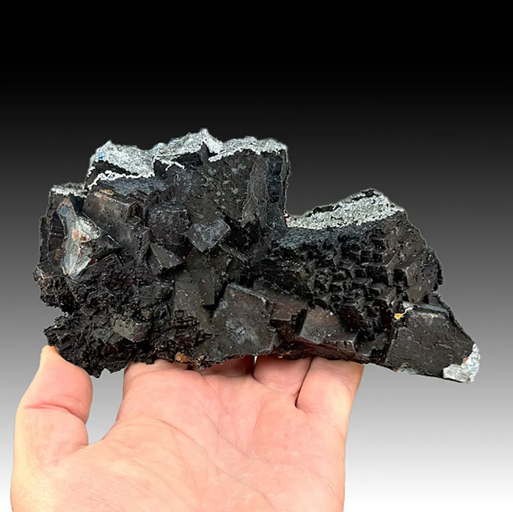 Goethite on Fluorite with Calcite image