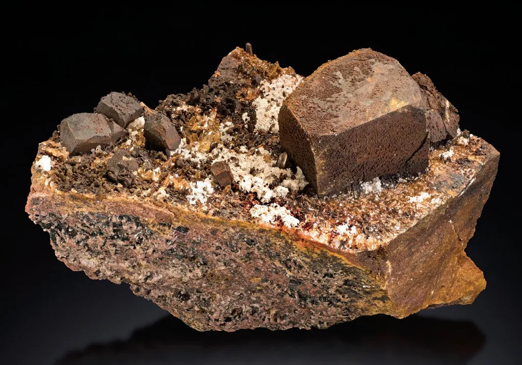 Goethite pseudomorphs after Pyrite image