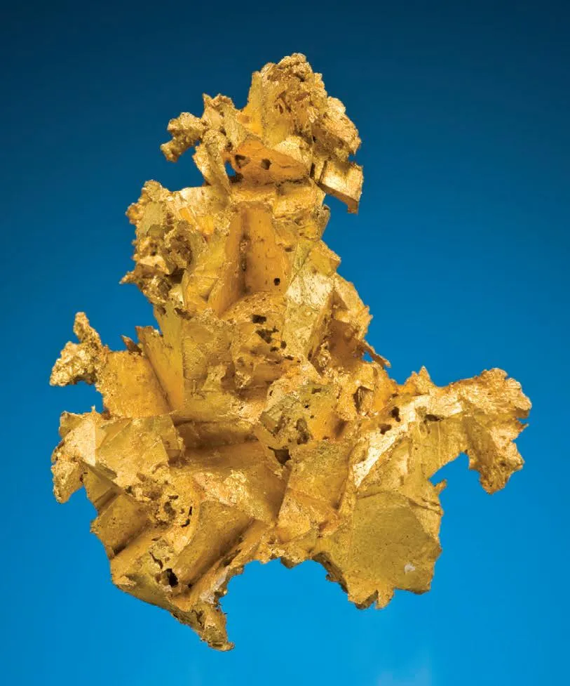 Gold epimorphs after Calcite image