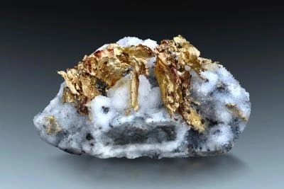 Gold from Roșia Poieni Mine, Alba County, Romania image
